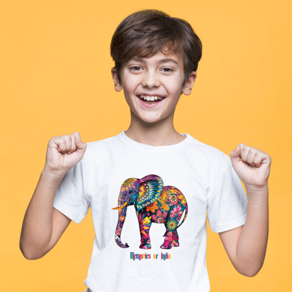 Heritage Hues: Taj Elephant Inlay T-Shirt